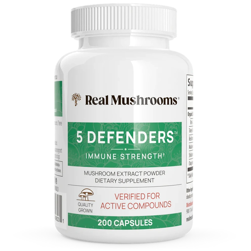 5 Defenders Organic Mushroom Blend Capsules