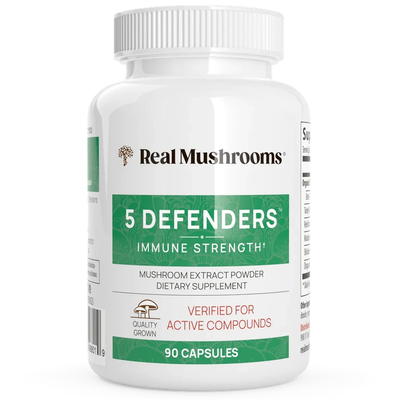 5 Defenders Organic Mushroom Blend Capsules