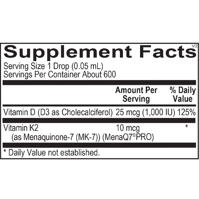 Liquid Vitamin D3 with K2