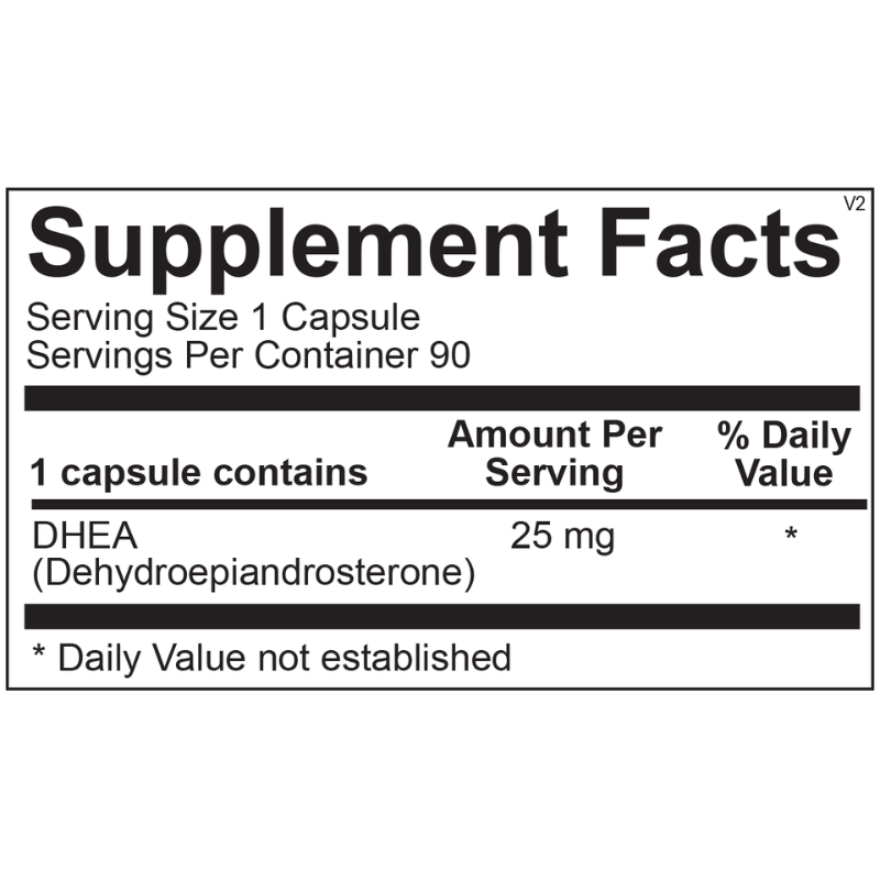 DHEA 25mg 90 Capsules