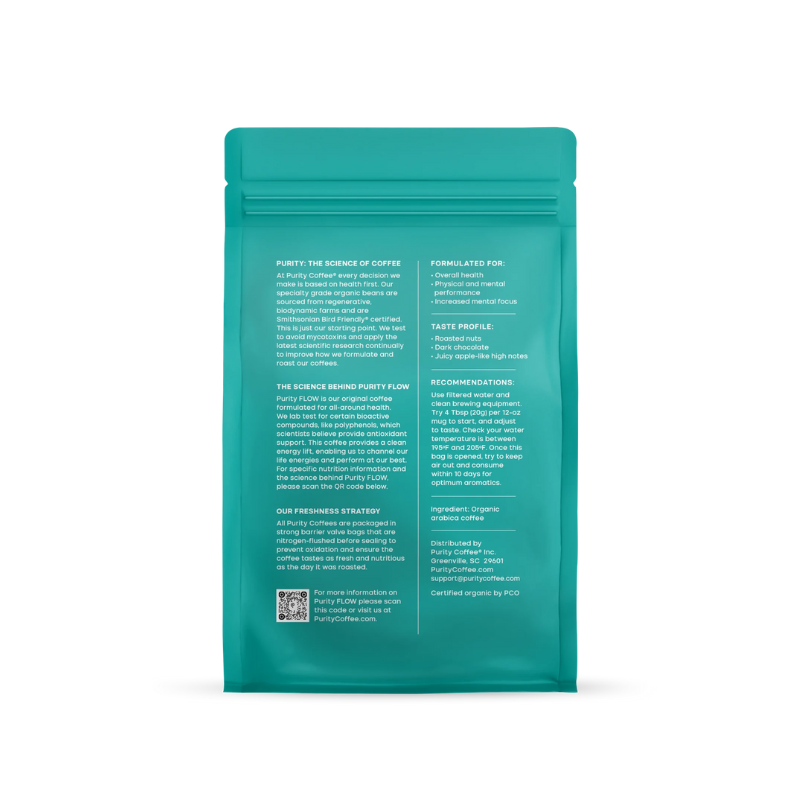 FLOW: ORIGINAL MEDIUM ROAST WHOLE BEAN COFFEE 12oz