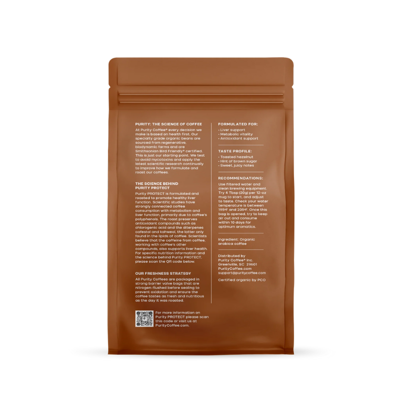 PROTECT: LIGHT-MEDIUM ROAST WHOLE BEAN COFFEE 12oz