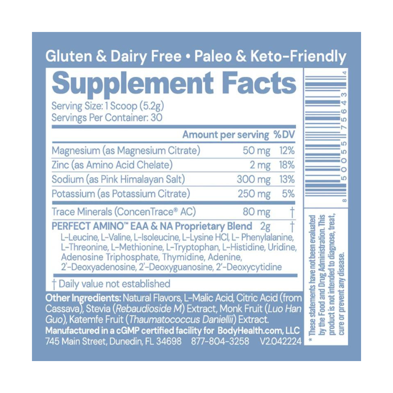 Perfect Amino Electrlytes Mixed Berry 60 Servings