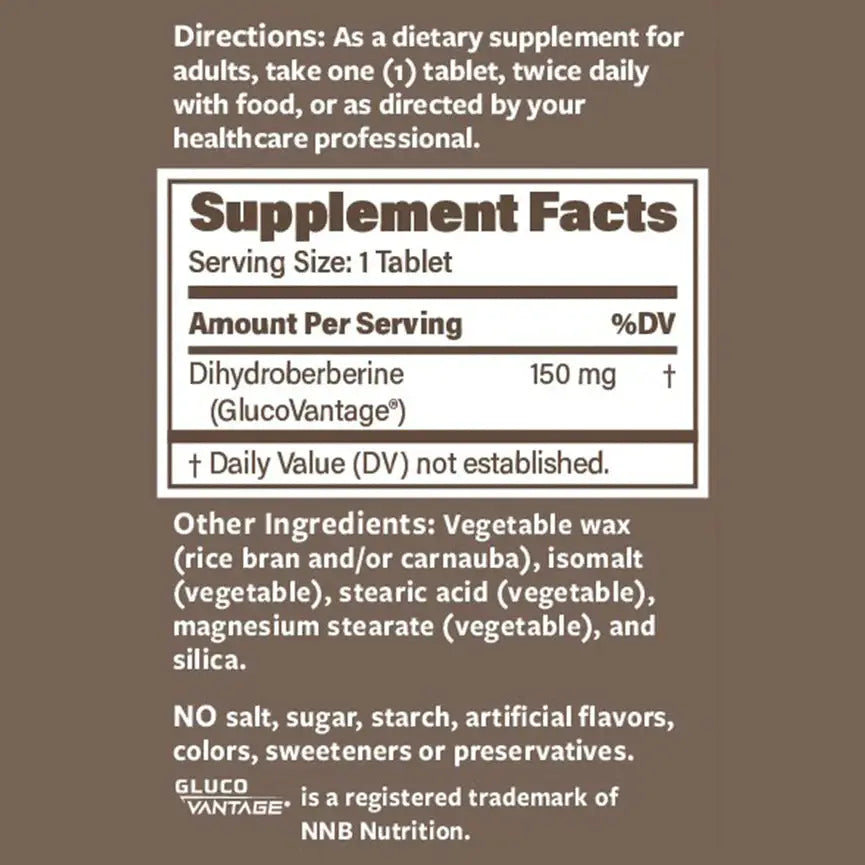 Dihydroberberine SR 60 Tablets