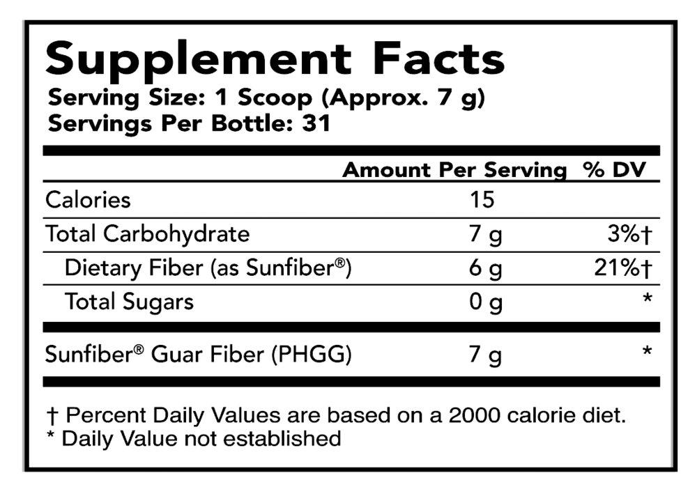 SunFiber 31 servings