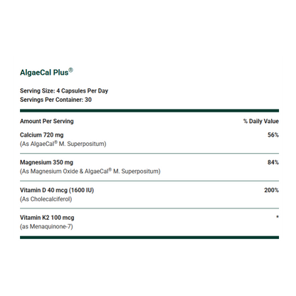 AlgaeCal Plus 120 Capsules