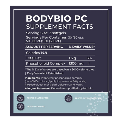 BodyBio PC Liposomal Phospholipid Complex