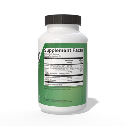 PEAK Defense 120CT Supplement Facts