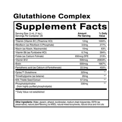 thyon glutathione complex GLUTATHIONE COMPLEX – Peak Health Institute