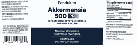 Akkermansia 500 Pro 30 capsules