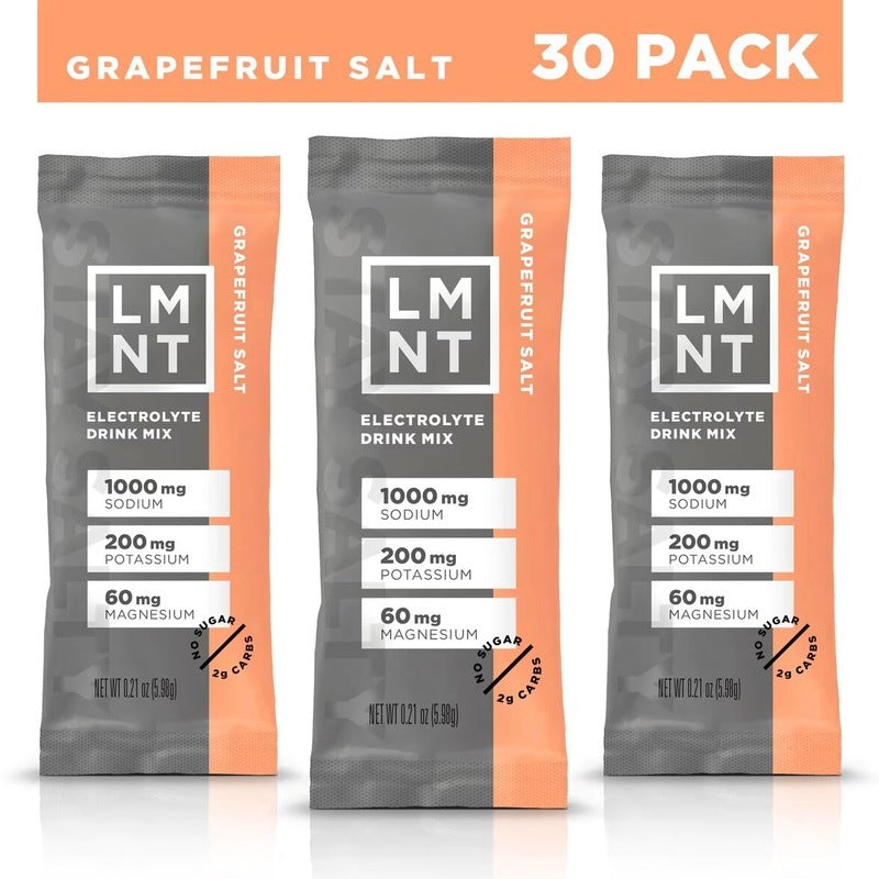 Zero-Sugar Electrolytes Grapefruit Salt (30 Stick Pack)