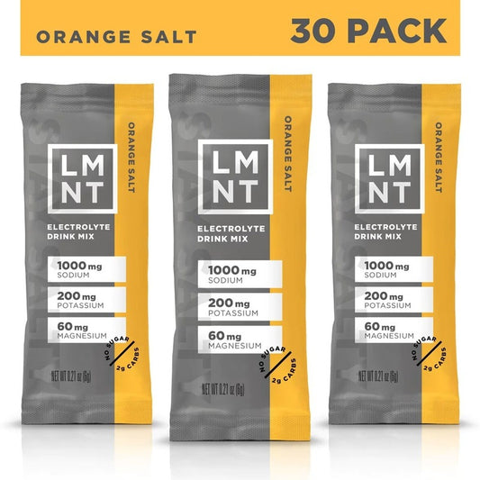 Zero-Sugar Electrolytes Orange Salt (30 Stick Pack)